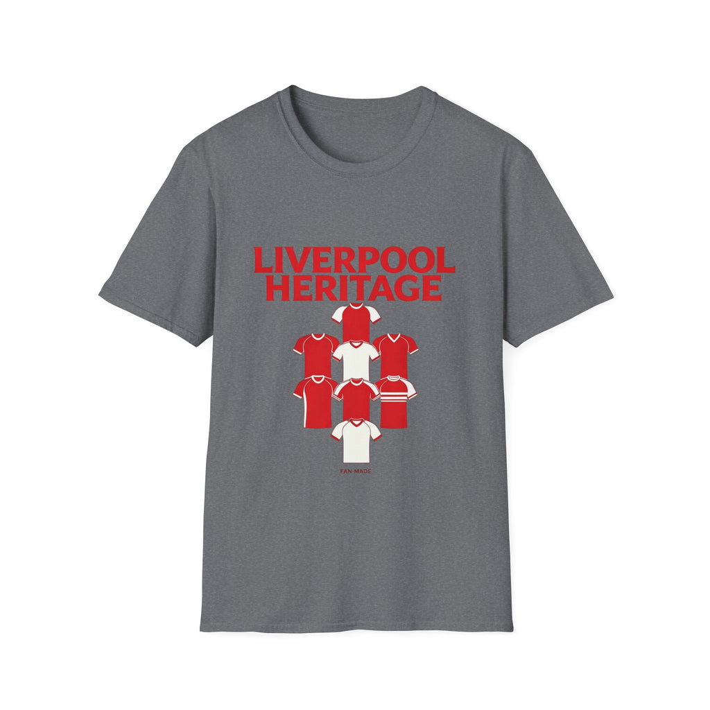 Liverpool Heritage Tee — Retro Football Shirt Collage