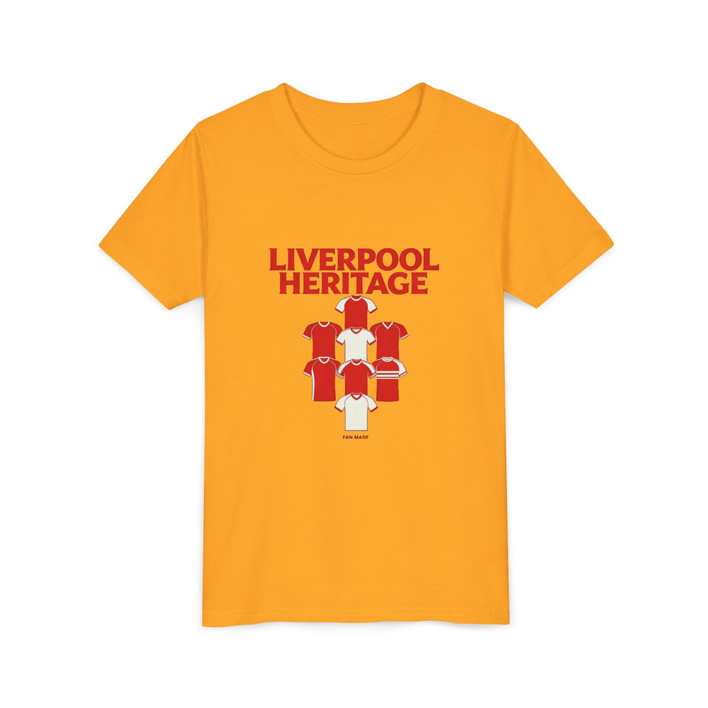 Liverpool Heritage Kids Tee — Vintage Football Kit Graphic