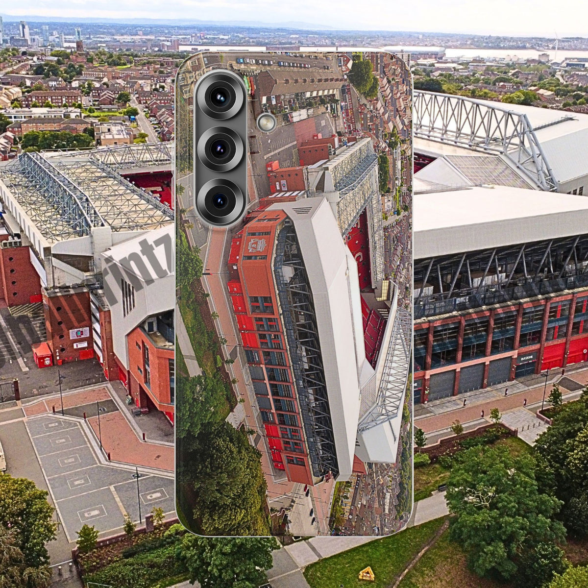 Liverpool Anfield Aerial Flexi Phone Case — Anfield Stadium Photo iPhone Cover