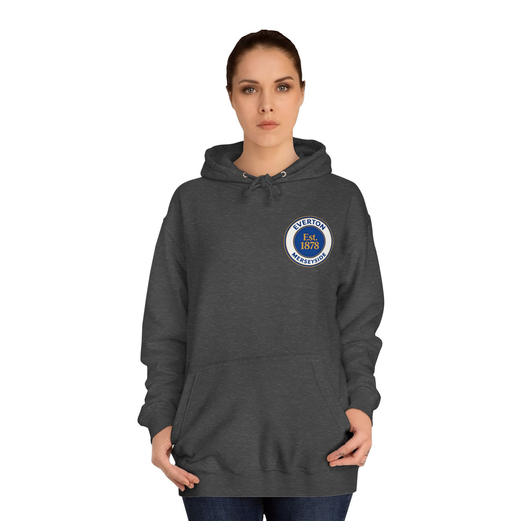 Classic College Crest Hoodie — Unisex Campus Sweatshirt
