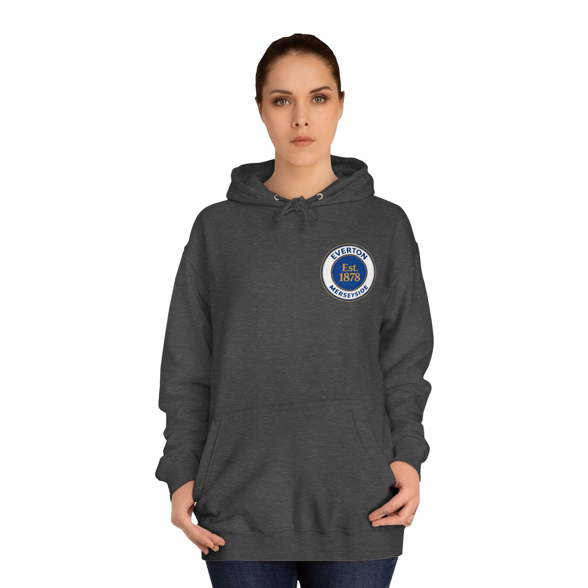 Classic College Crest Hoodie — Unisex Campus Sweatshirt