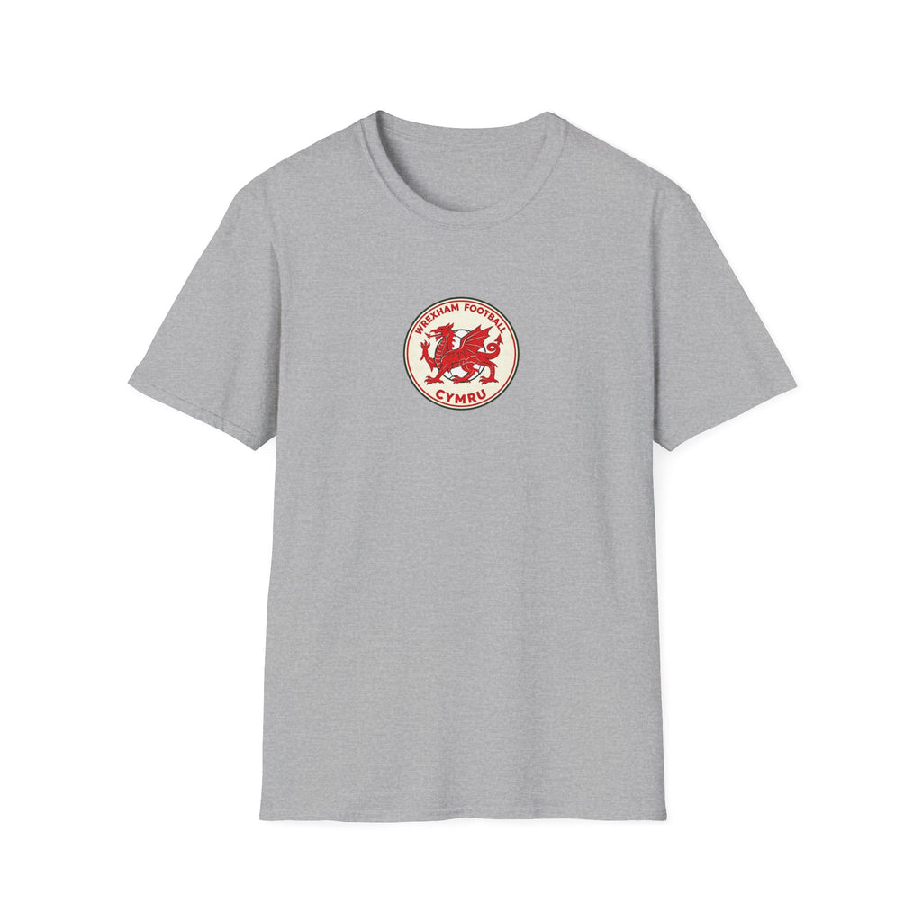 Welsh Dragon Football Crest T-Shirt — Wrexham Cymru Vintage Soccer Tee
