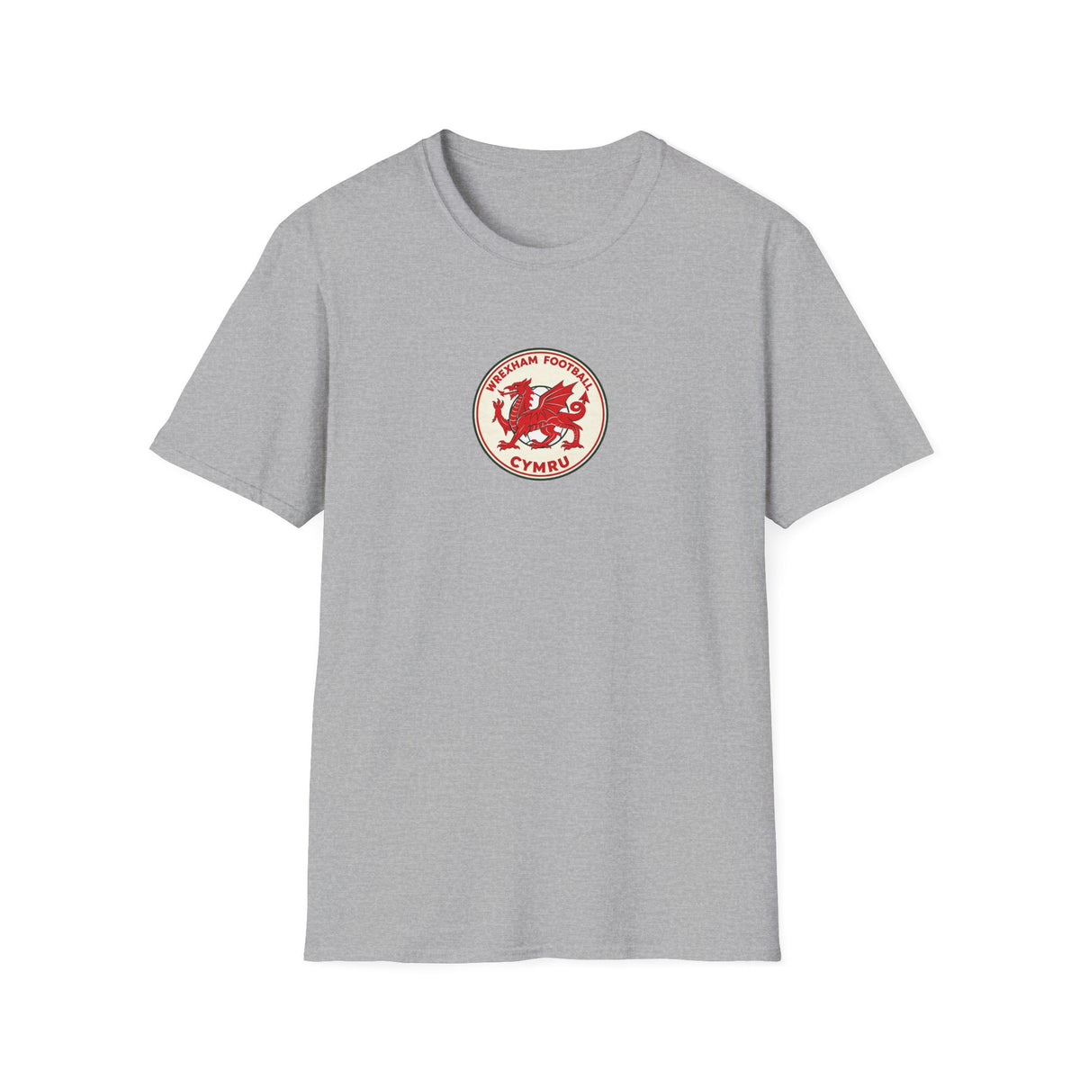 Welsh Dragon Football Crest T-Shirt — Wrexham Cymru Vintage Soccer Tee