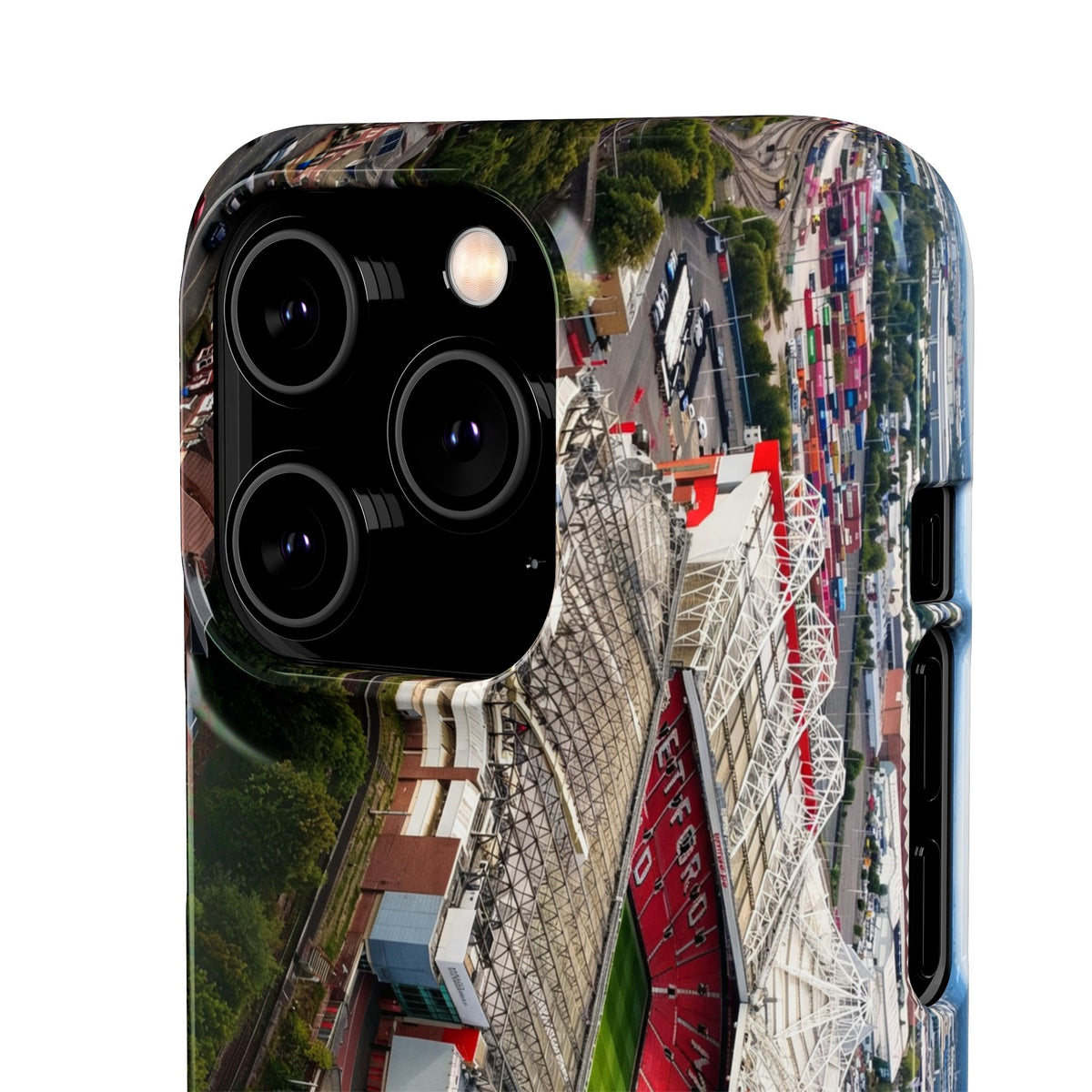 Manchester United, Old Trafford Print Phone Case.