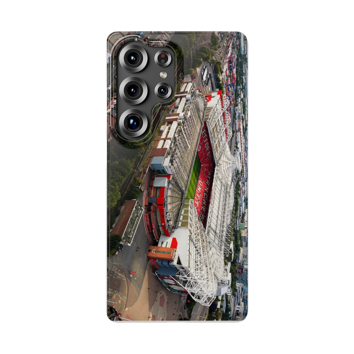 Manchester United, Old Trafford Print Phone Case.