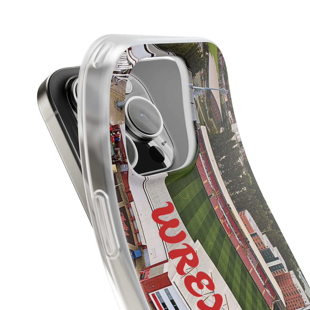 Wrexham Racecourse Stadium Photo Phone Case — Aerial Soccer Field 