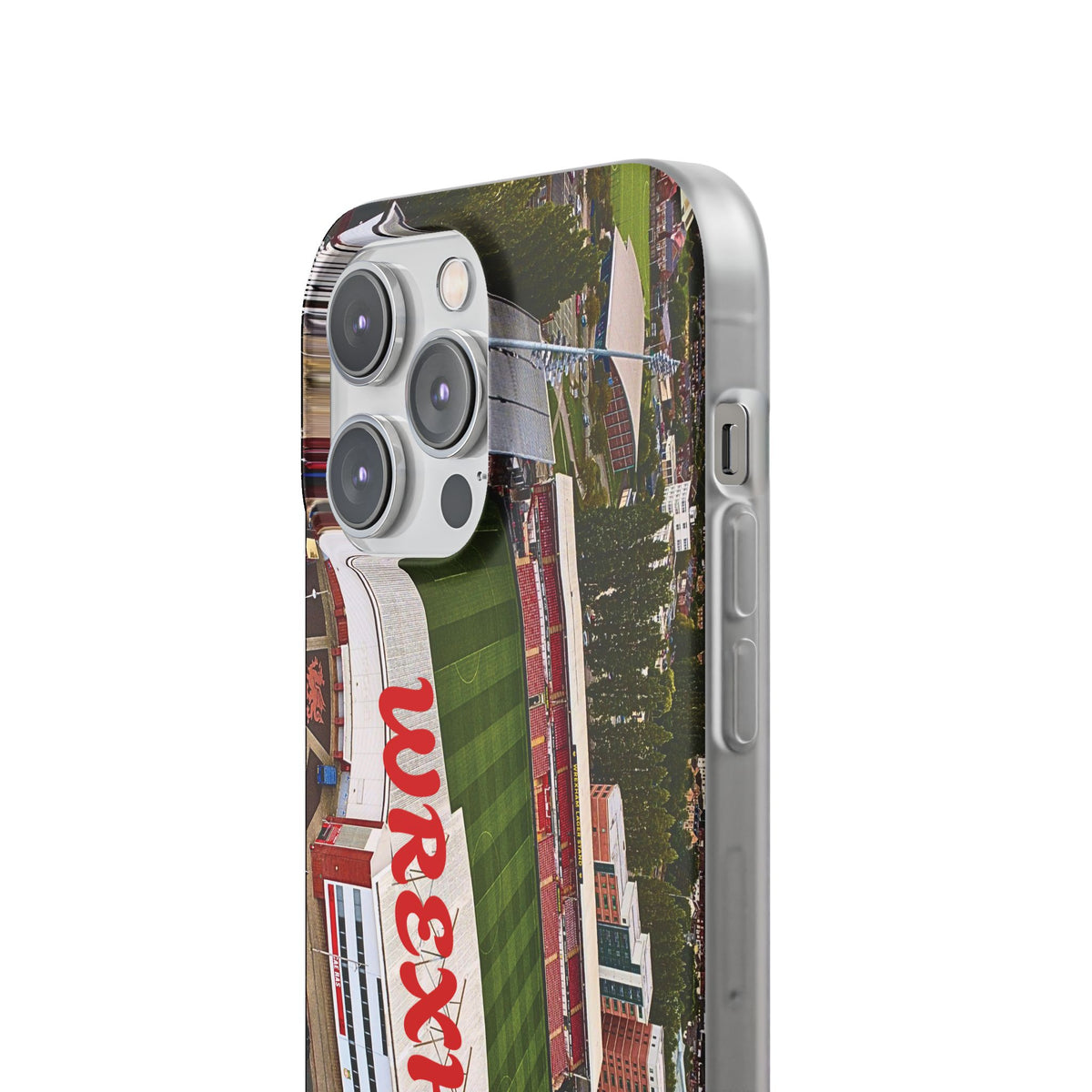 Wrexham Racecourse Stadium Photo Phone Case — Aerial Soccer Field 