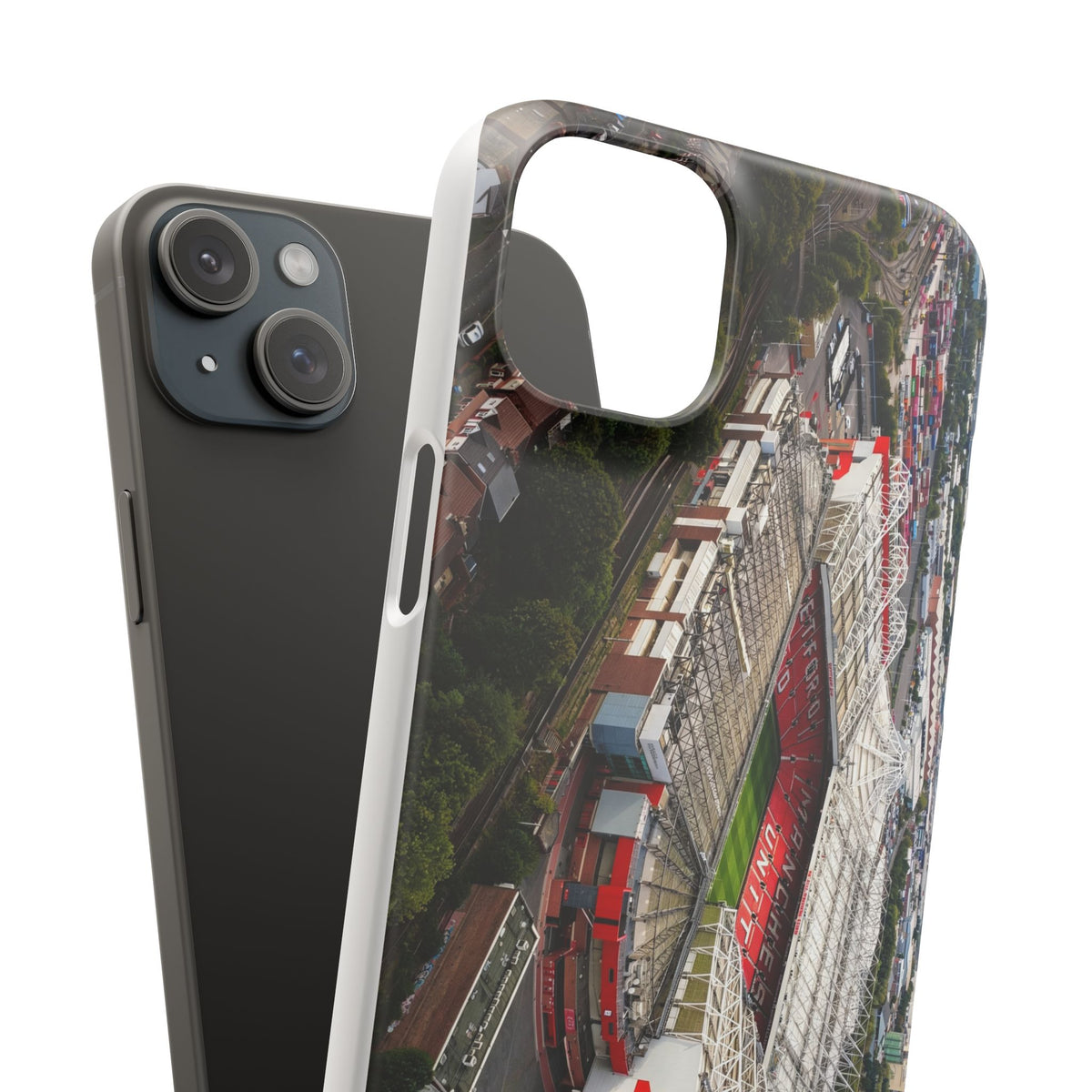 Manchester United, Old Trafford Print Phone Case.