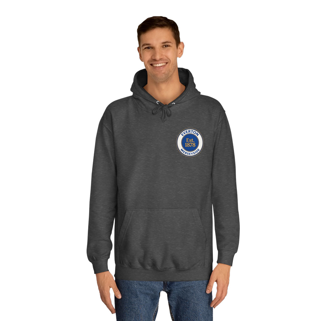 Classic College Crest Hoodie — Unisex Campus Sweatshirt