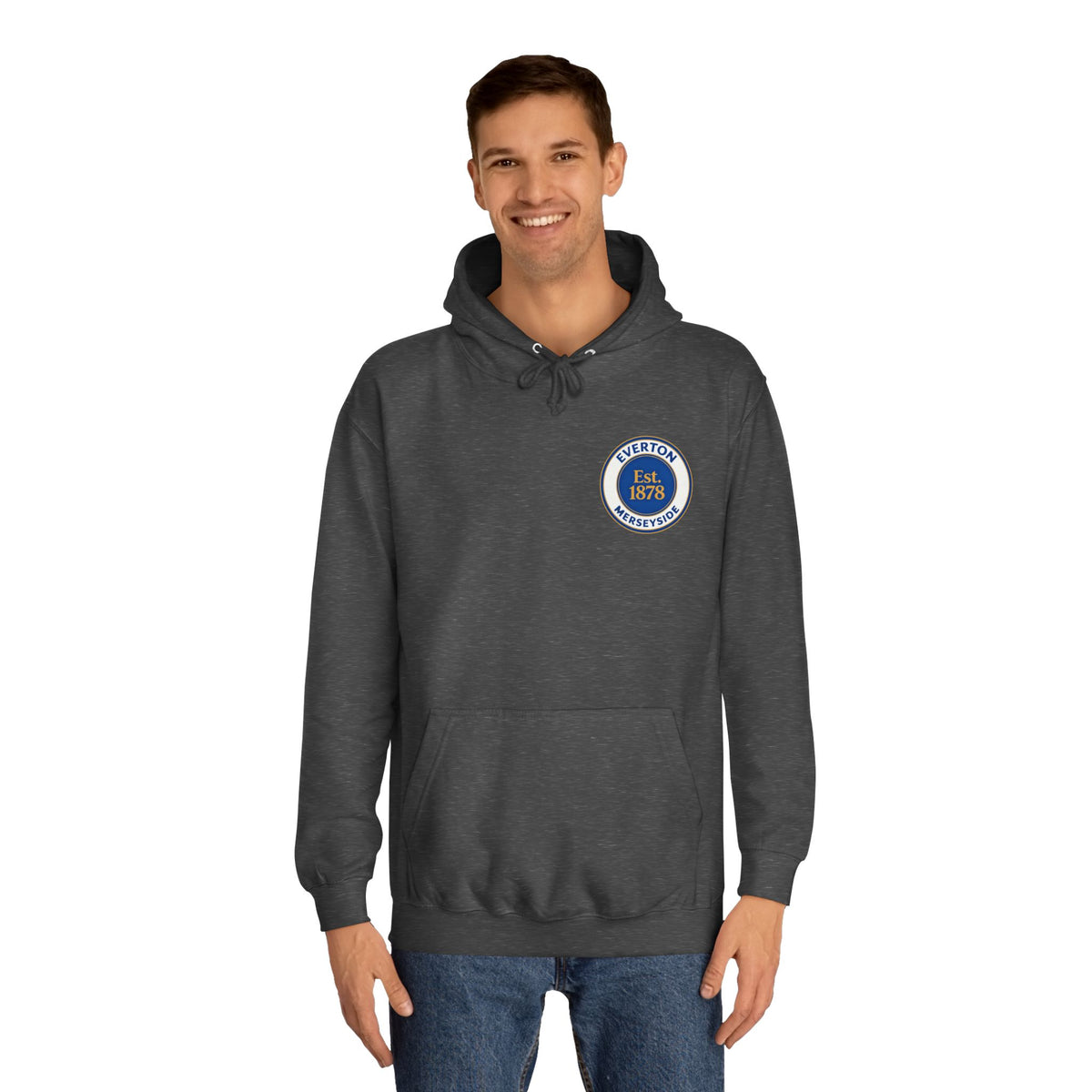 Classic College Crest Hoodie — Unisex Campus Sweatshirt