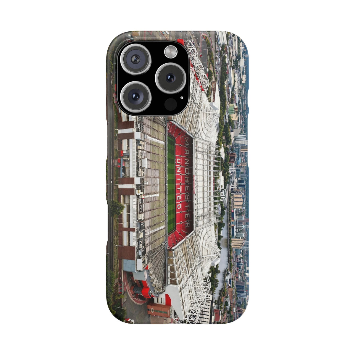 Old Trafford Aerial Side View — Manchester United — Premium Phone Case