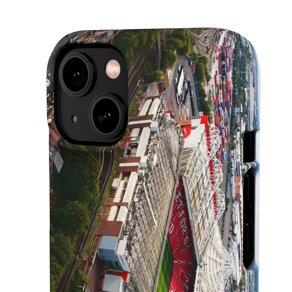Manchester United, Old Trafford Print Phone Case.