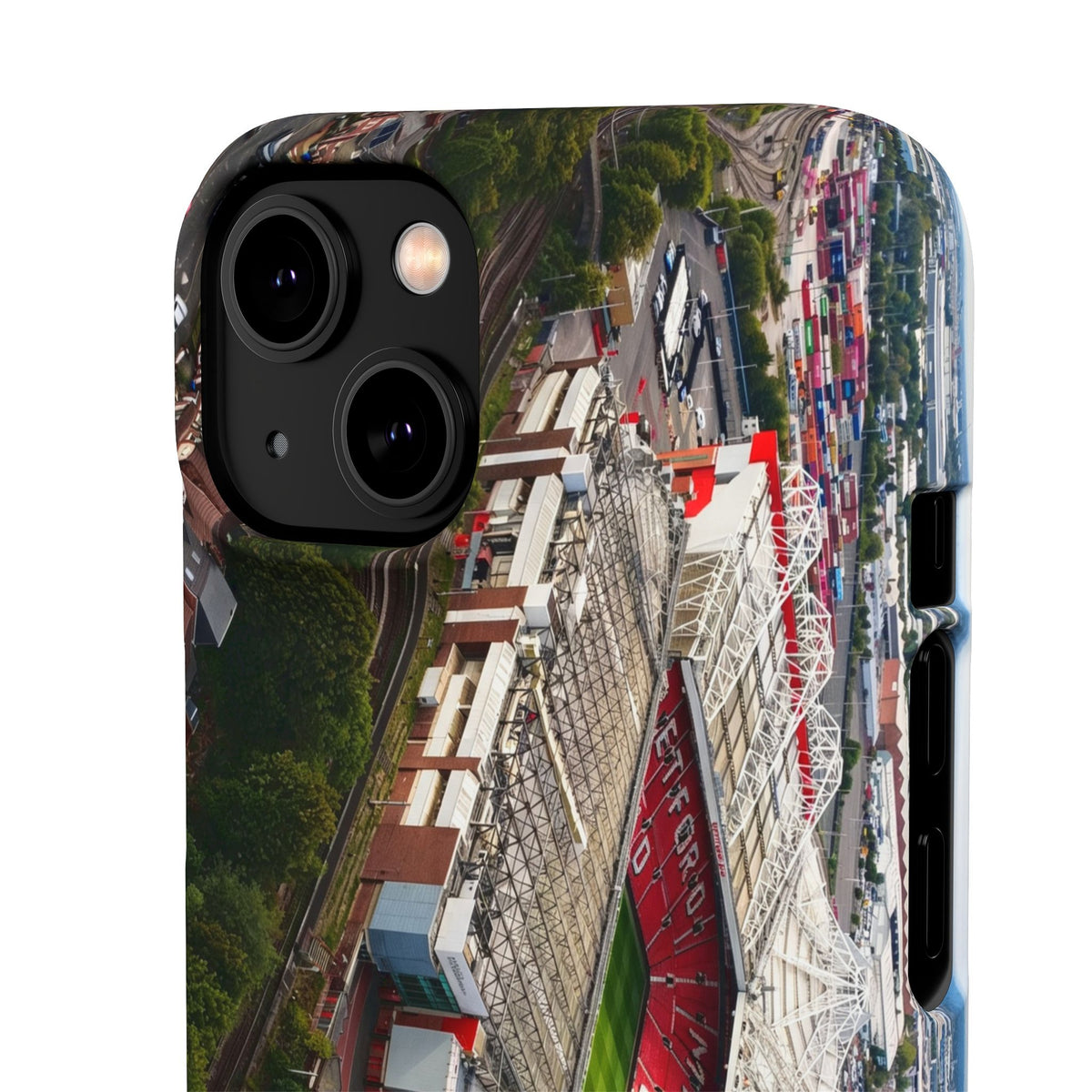 Manchester United, Old Trafford Print Phone Case.