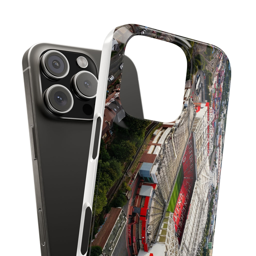 Manchester United, Old Trafford Print Phone Case.