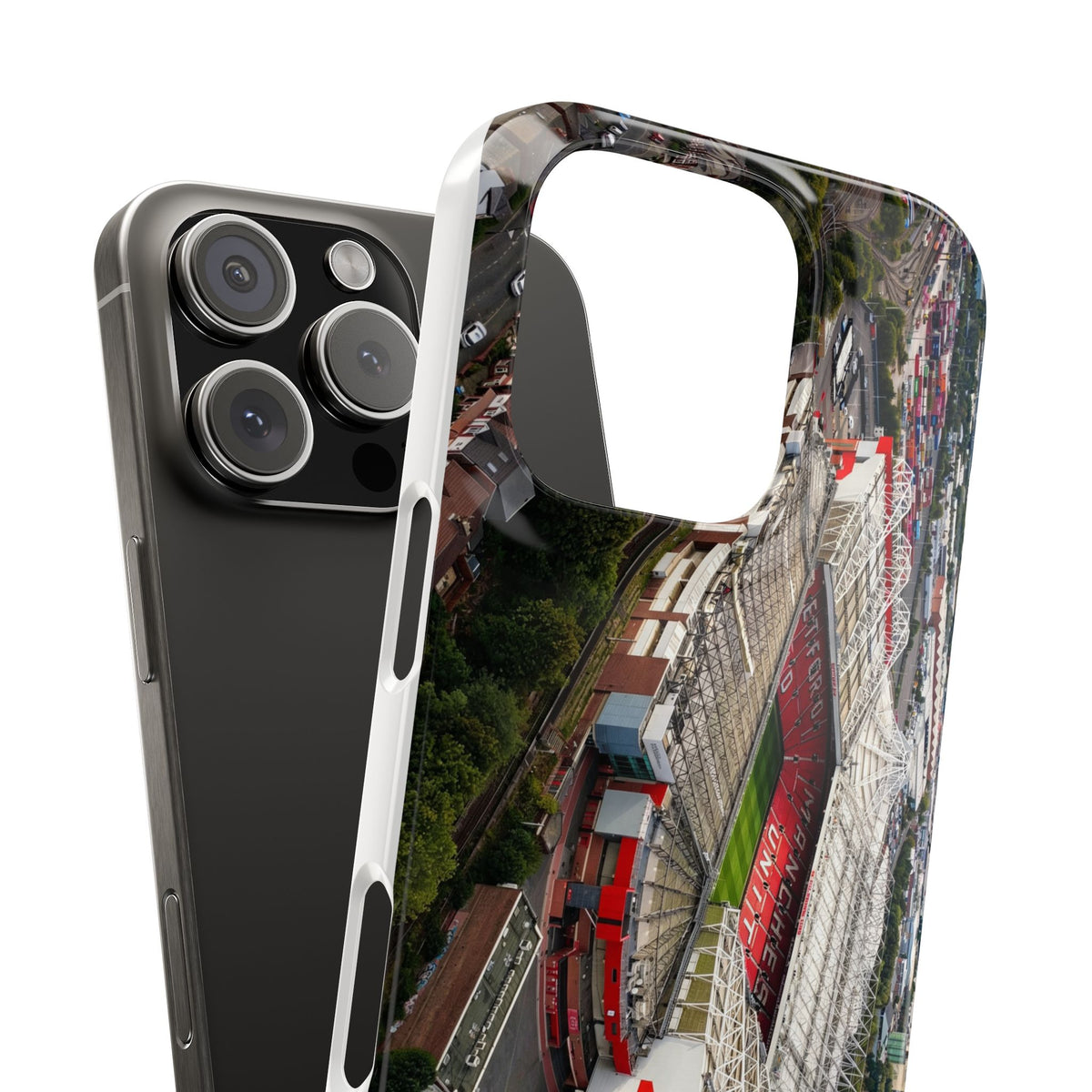 Manchester United, Old Trafford Print Phone Case.