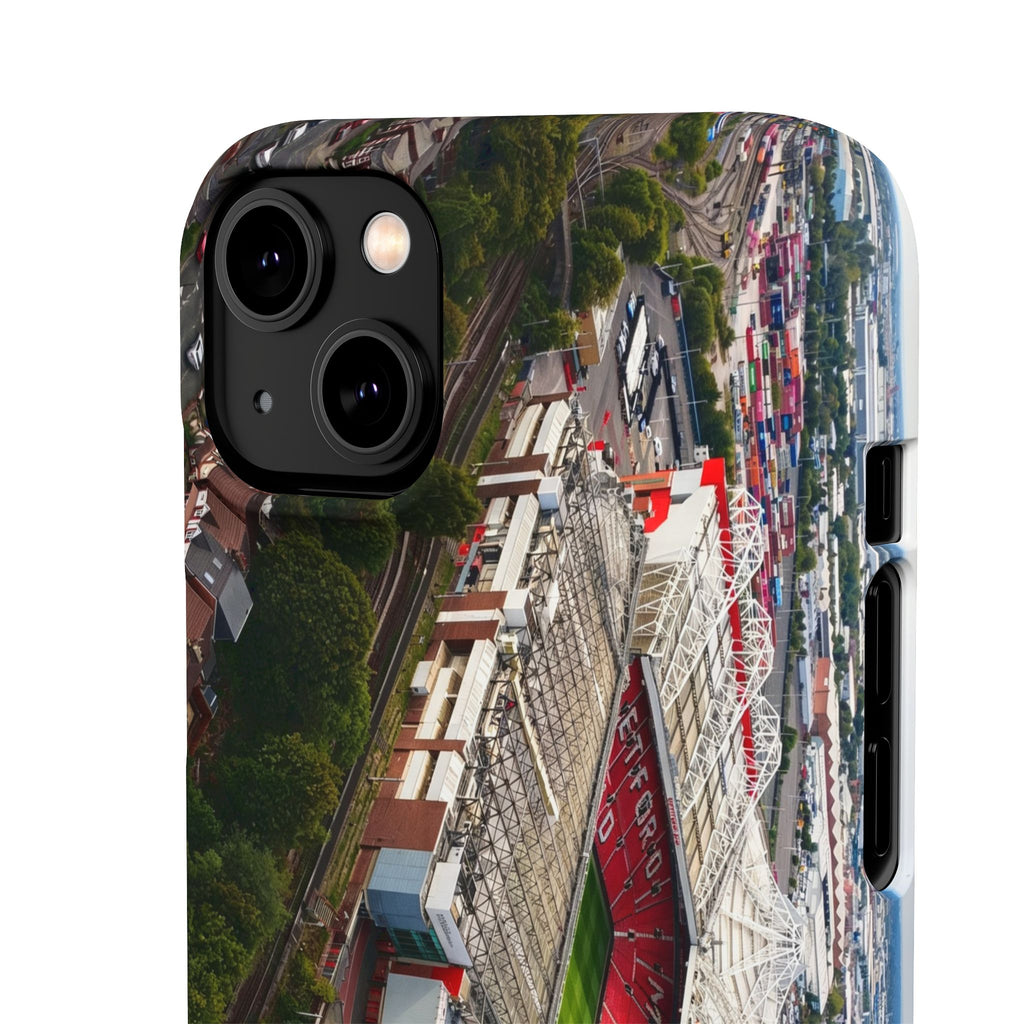 Manchester United, Old Trafford Print Phone Case.
