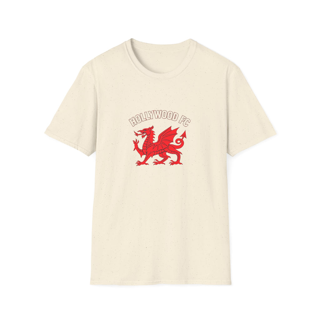 Wrexham-Style Red Dragon Soccer Tee — Retro Crest T-Shirt