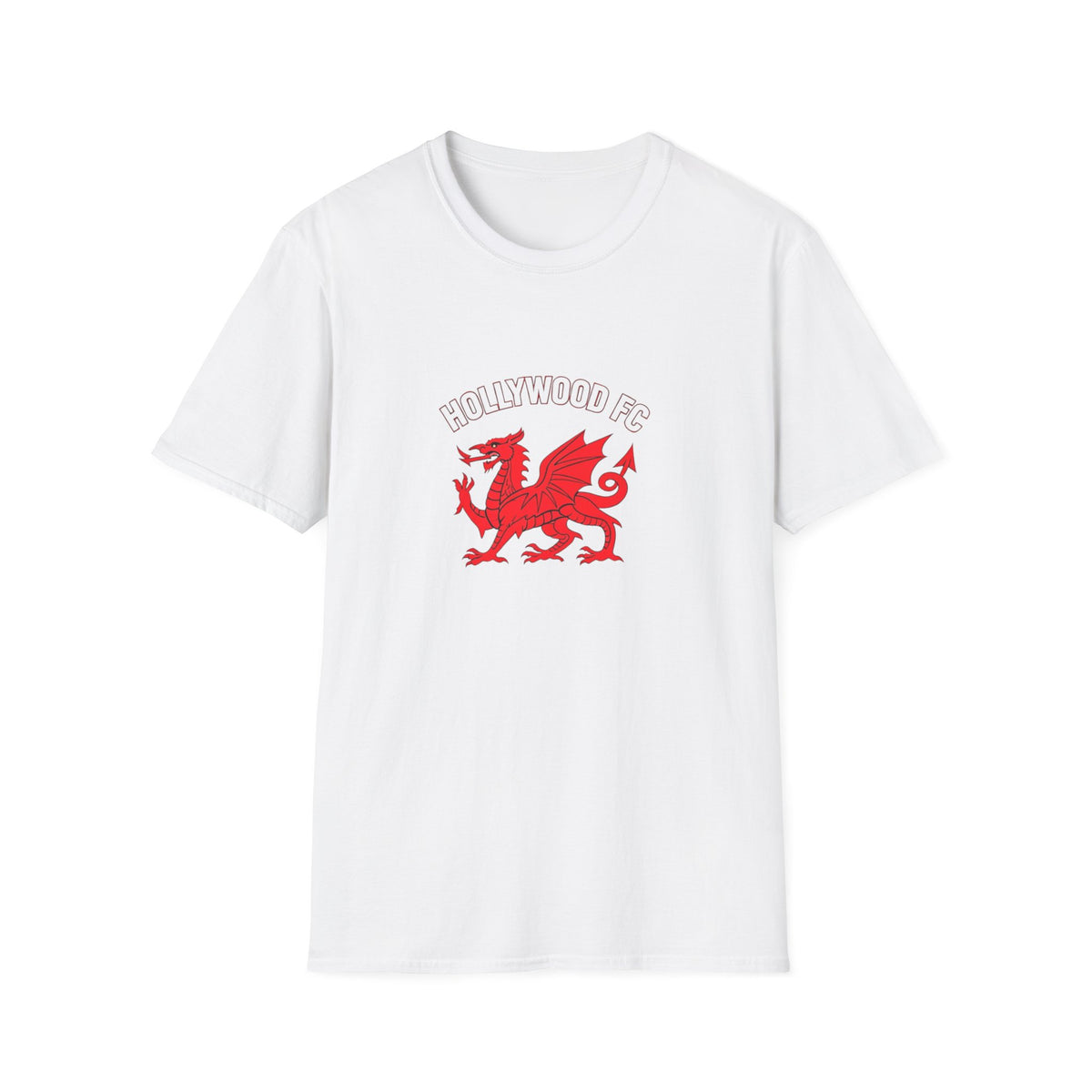 Wrexham-Style Red Dragon Soccer Tee — Retro Crest T-Shirt