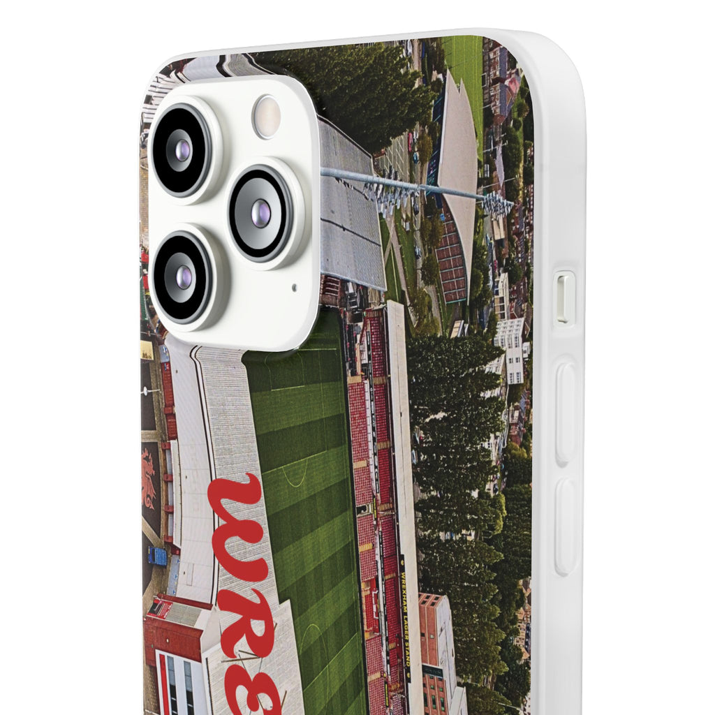 Wrexham Racecourse Stadium Photo Phone Case — Aerial Soccer Field 