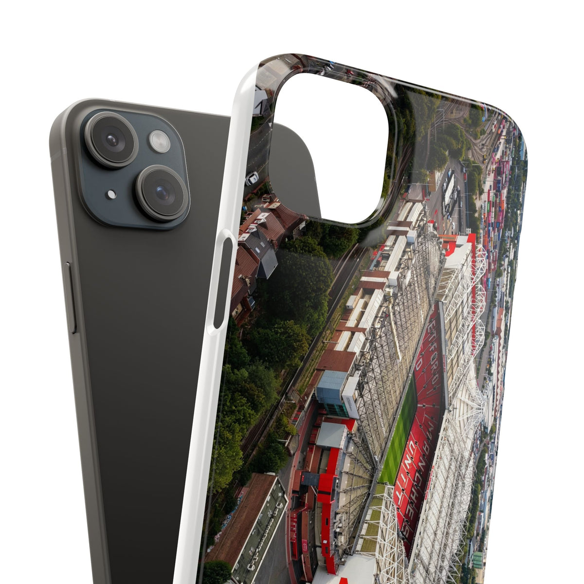 Manchester United, Old Trafford Print Phone Case.