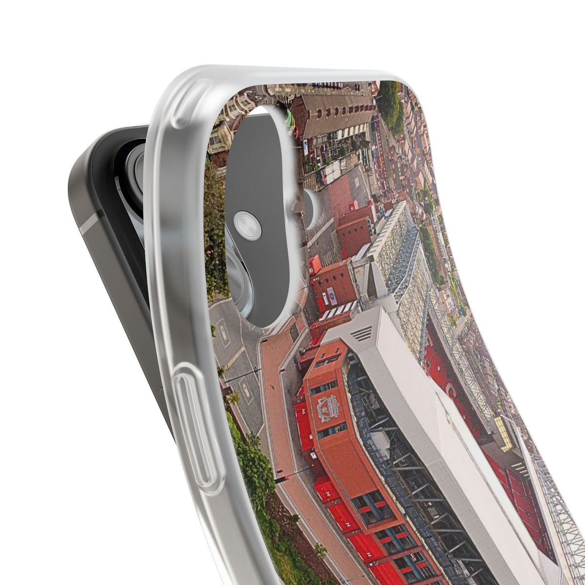 Liverpool Anfield Aerial Flexi Phone Case — Anfield Stadium Photo iPhone Cover