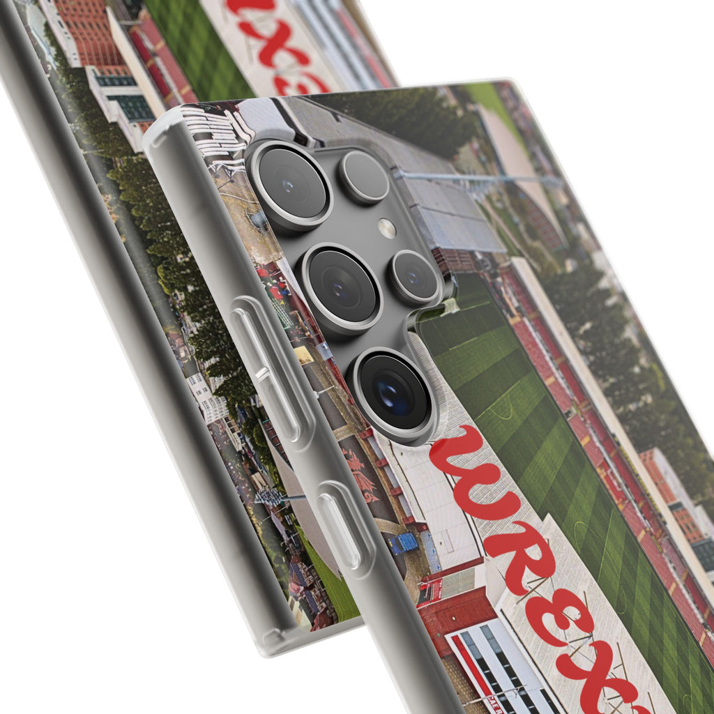 Wrexham Racecourse Stadium Photo Phone Case — Aerial Soccer Field 