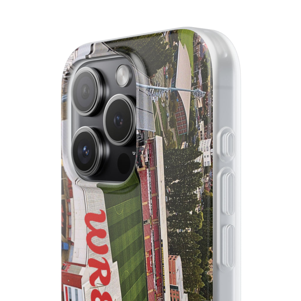 Wrexham Racecourse Stadium Photo Phone Case — Aerial Soccer Field 