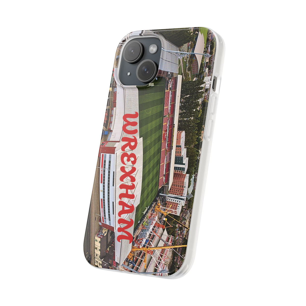 Wrexham Racecourse Stadium Photo Phone Case — Aerial Soccer Field 