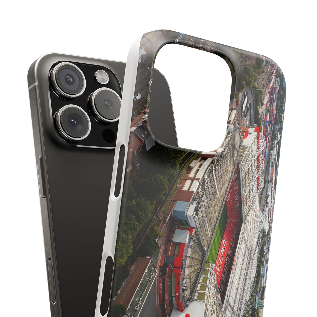 Manchester United, Old Trafford Print Phone Case.