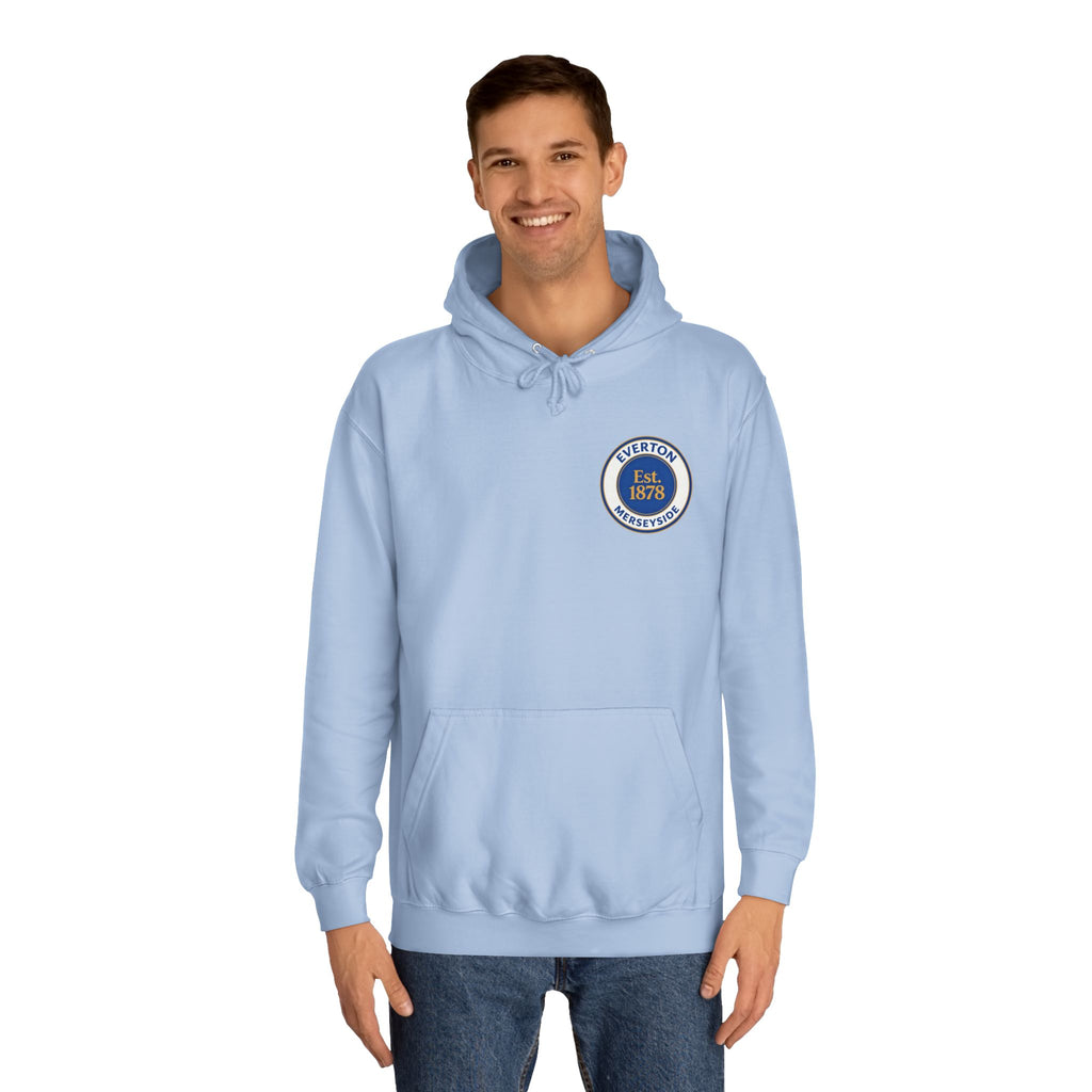 Classic College Crest Hoodie — Unisex Campus Sweatshirt