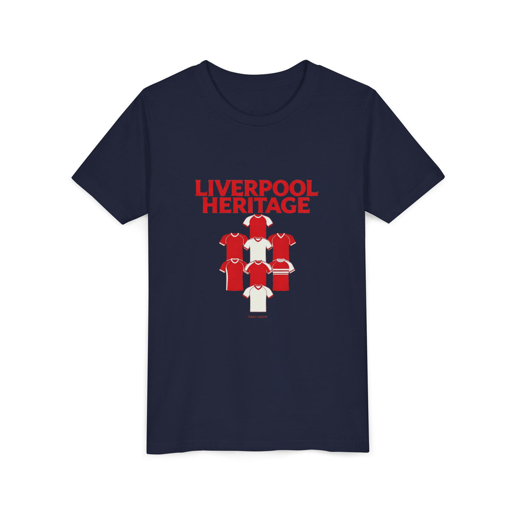 Liverpool Heritage Kids Tee — Vintage Football Kit Graphic