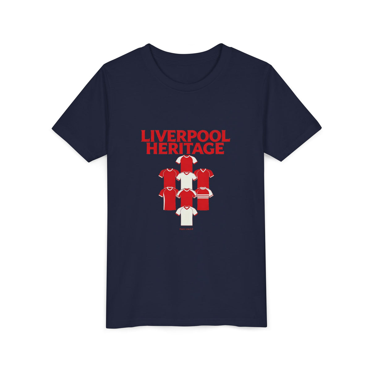 Liverpool Heritage Kids Tee — Vintage Football Kit Graphic