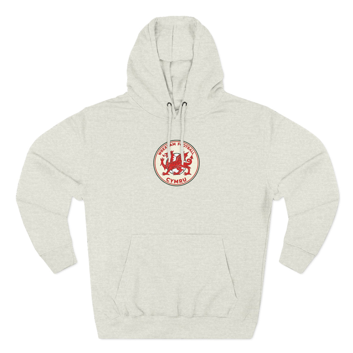 Welsh Red Dragon Emblem Hoodie — Cymru Crest Fleece Pullover