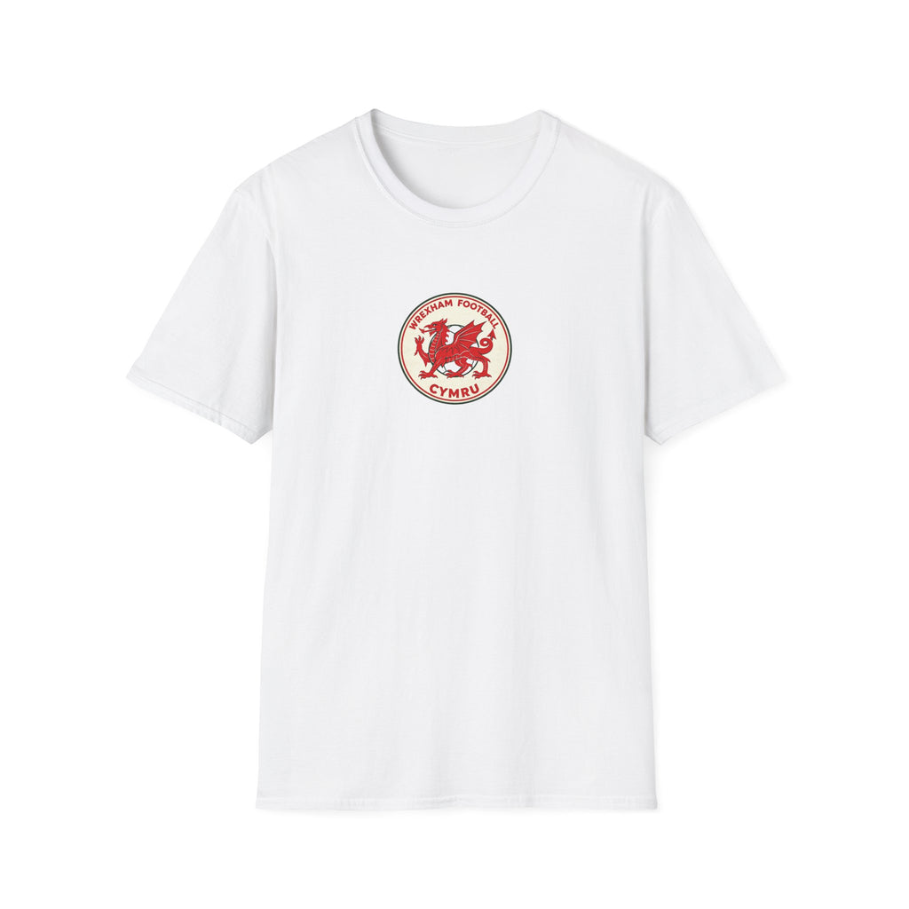 Welsh Dragon Football Crest T-Shirt — Wrexham Cymru Vintage Soccer Tee