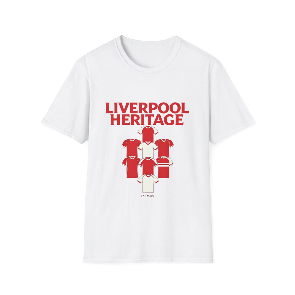 Liverpool Heritage Tee — Retro Football Shirt Collage