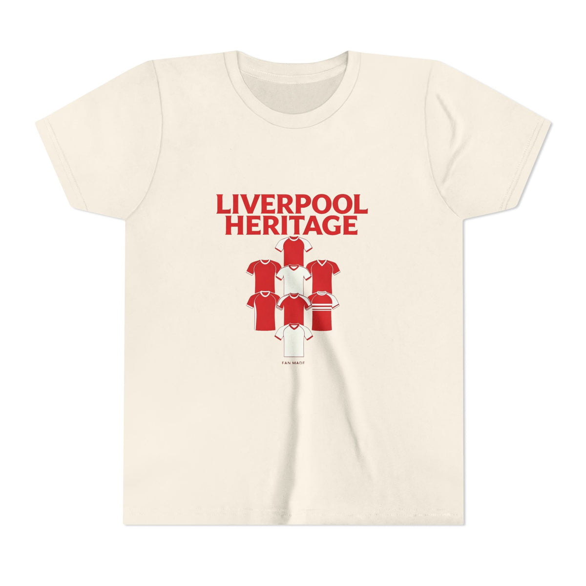 Liverpool Heritage Kids Tee — Vintage Football Kit Graphic