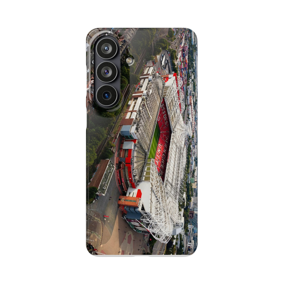 Manchester United, Old Trafford Print Phone Case.