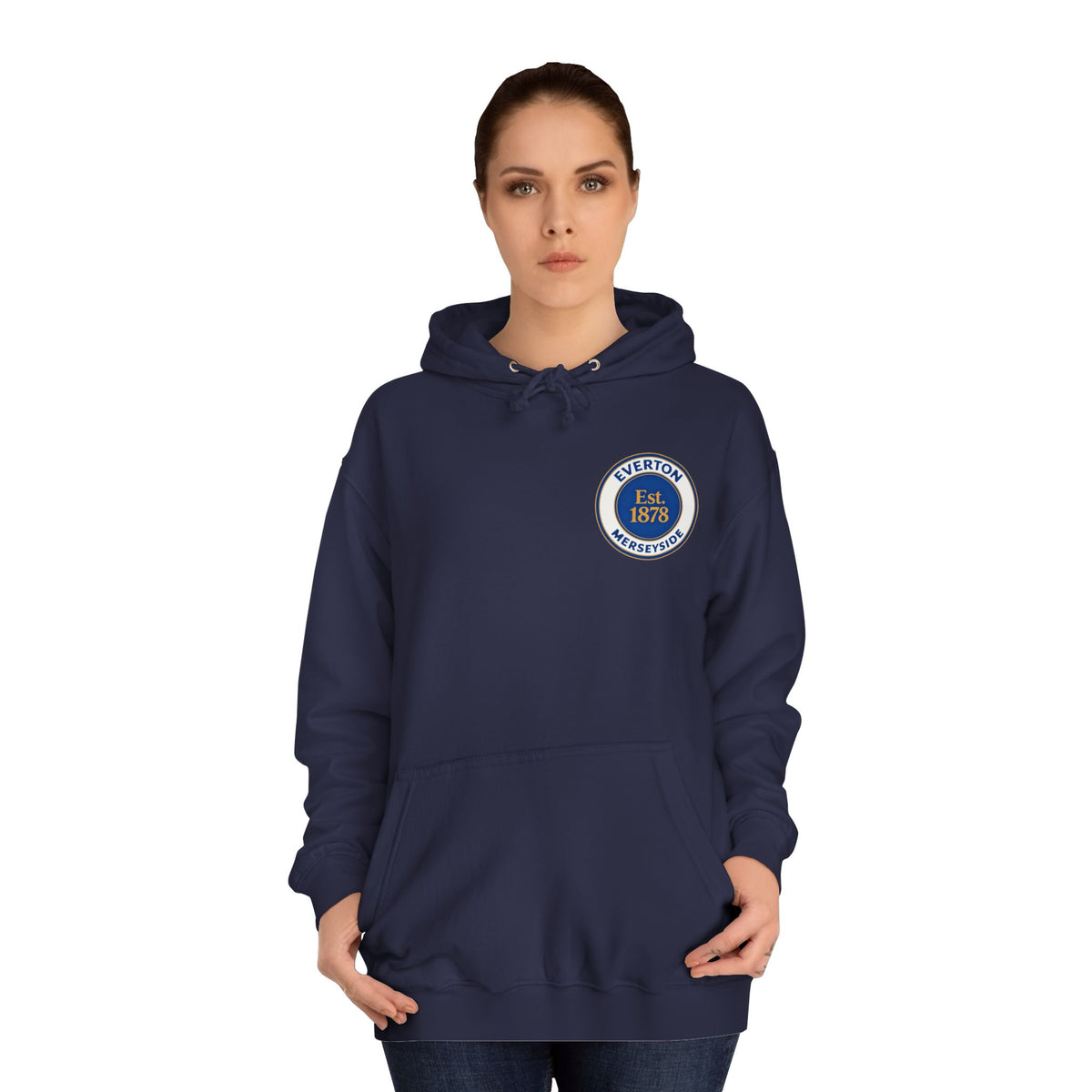 Classic College Crest Hoodie — Unisex Campus Sweatshirt