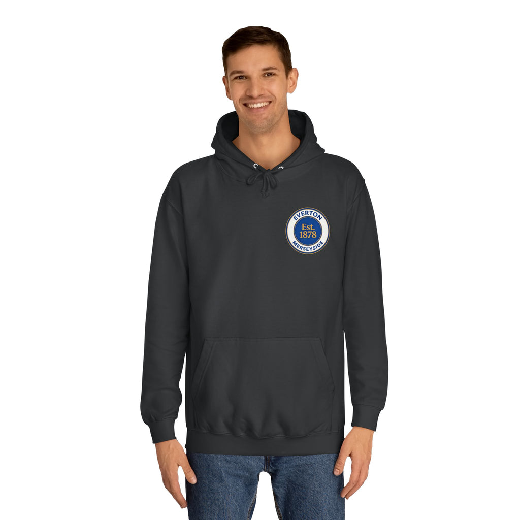 Classic College Crest Hoodie — Unisex Campus Sweatshirt