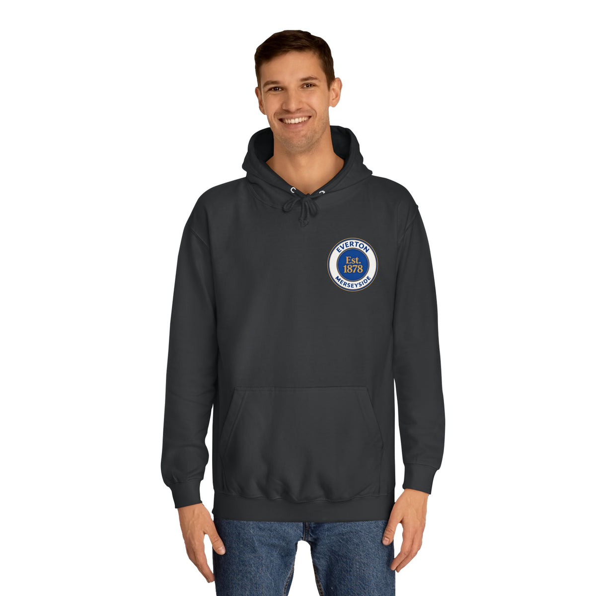 Classic College Crest Hoodie — Unisex Campus Sweatshirt