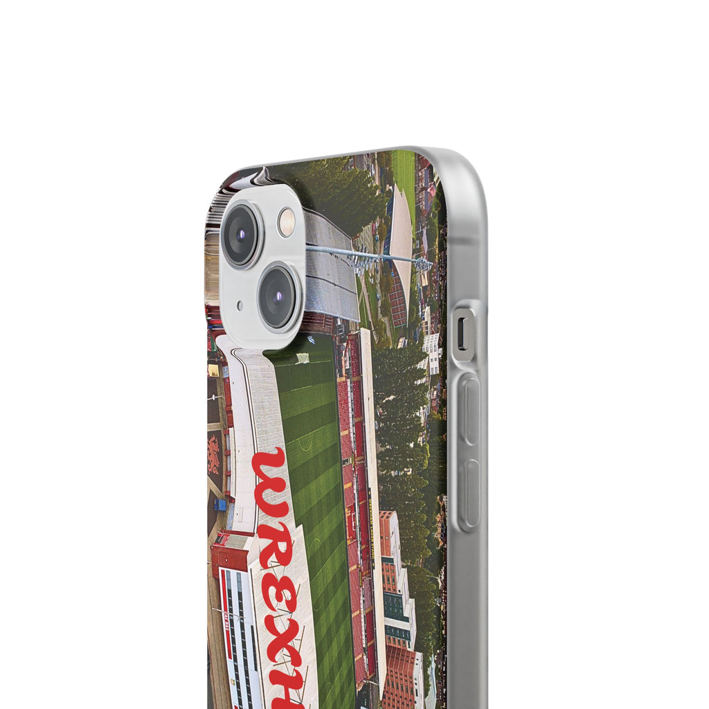 Wrexham Racecourse Stadium Photo Phone Case — Aerial Soccer Field 