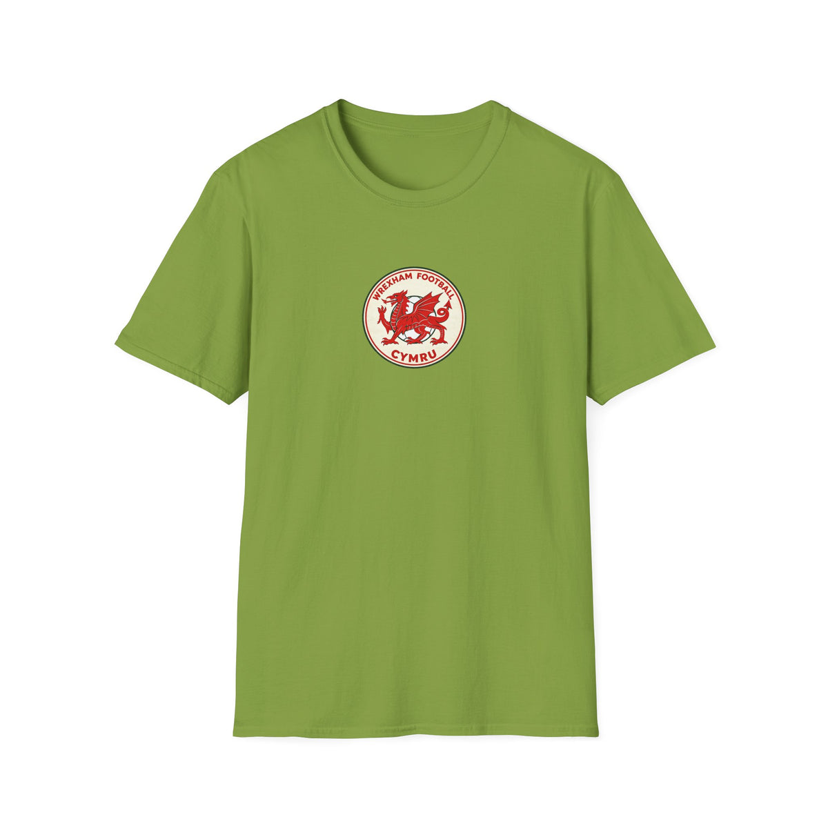 Welsh Dragon Football Crest T-Shirt — Wrexham Cymru Vintage Soccer Tee