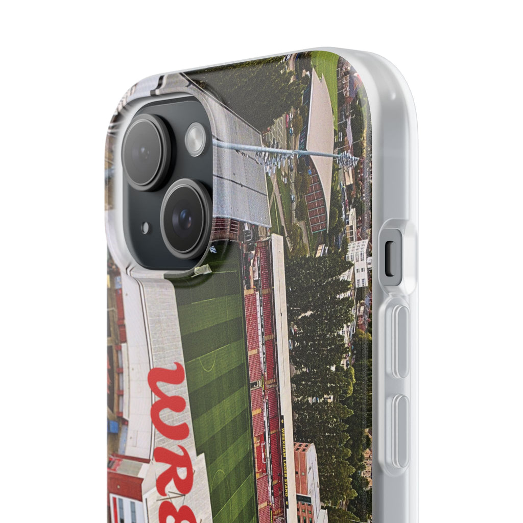 Wrexham Racecourse Stadium Photo Phone Case — Aerial Soccer Field 
