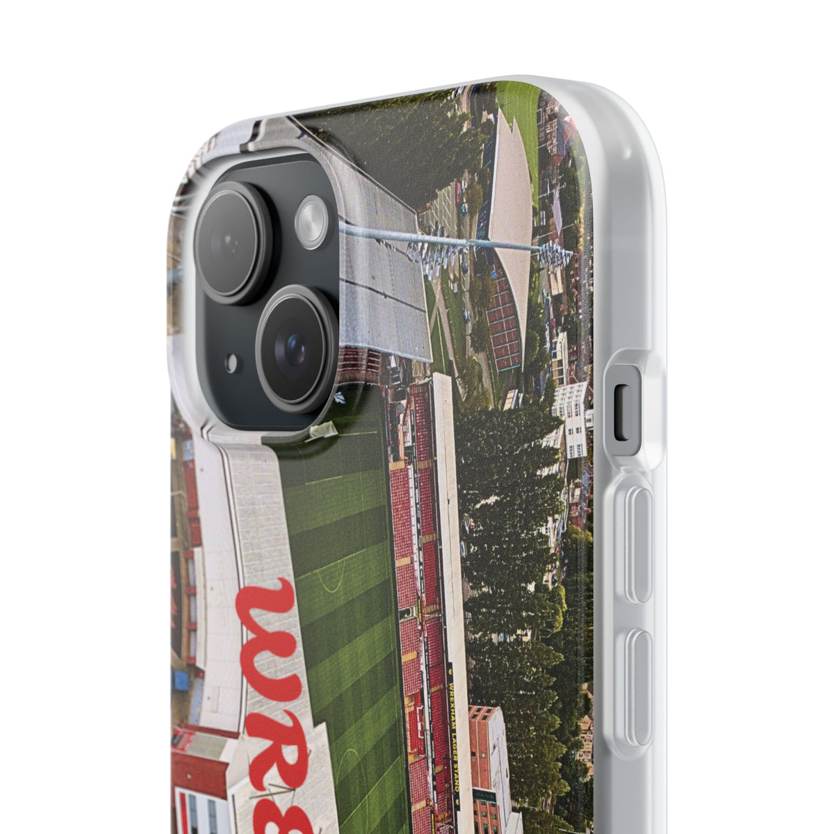 Wrexham Racecourse Stadium Photo Phone Case — Aerial Soccer Field 