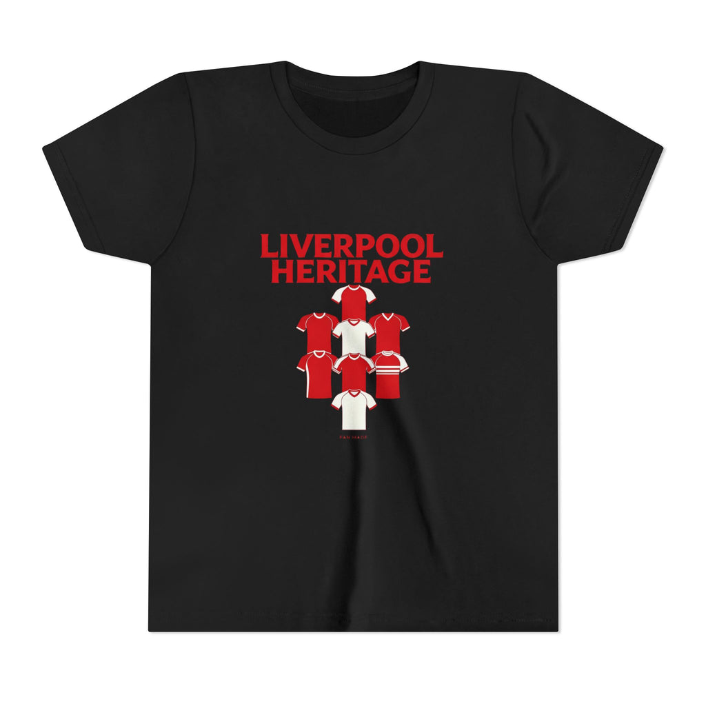 Liverpool Heritage Kids Tee — Vintage Football Kit Graphic