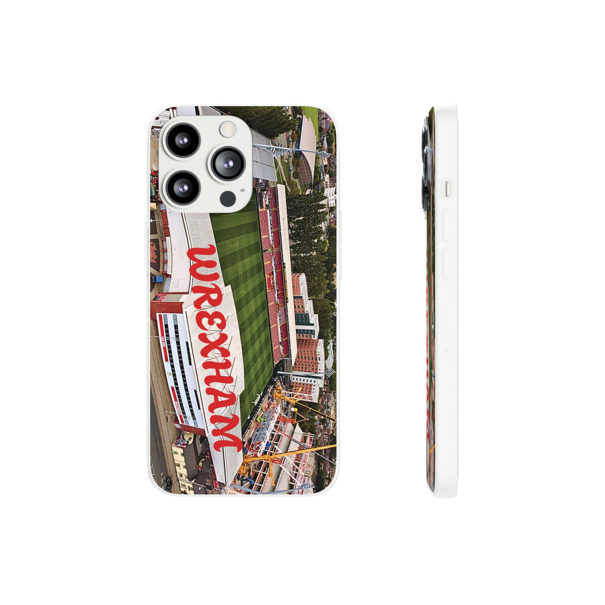 Wrexham Racecourse Stadium Photo Phone Case — Aerial Soccer Field 