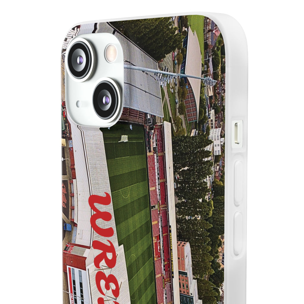 Wrexham Racecourse Stadium Photo Phone Case — Aerial Soccer Field 