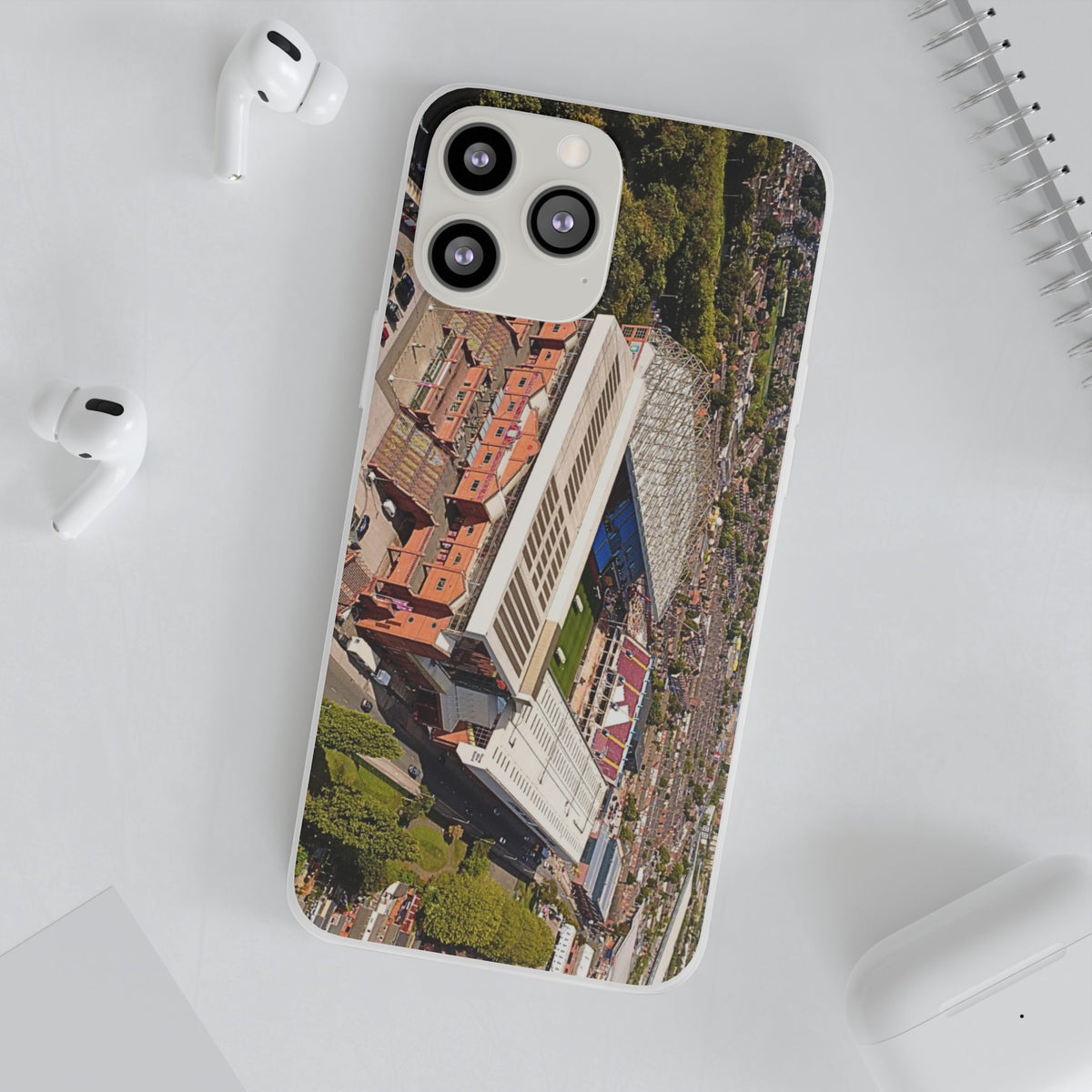 Villa Park Aerial Phone Case — Flexible Protective Flexi Case (Aston Villa, AVFC)