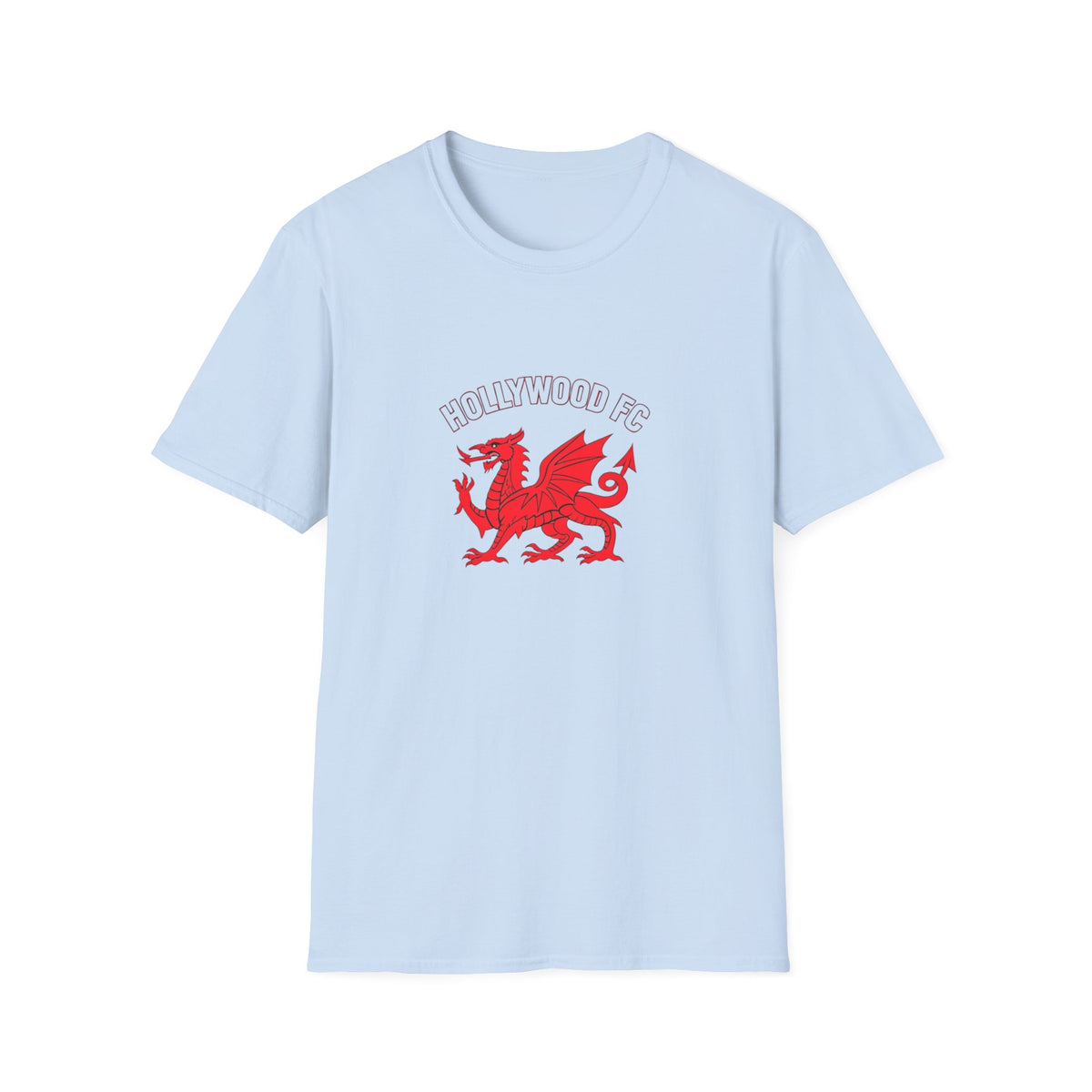 Wrexham-Style Red Dragon Soccer Tee — Retro Crest T-Shirt