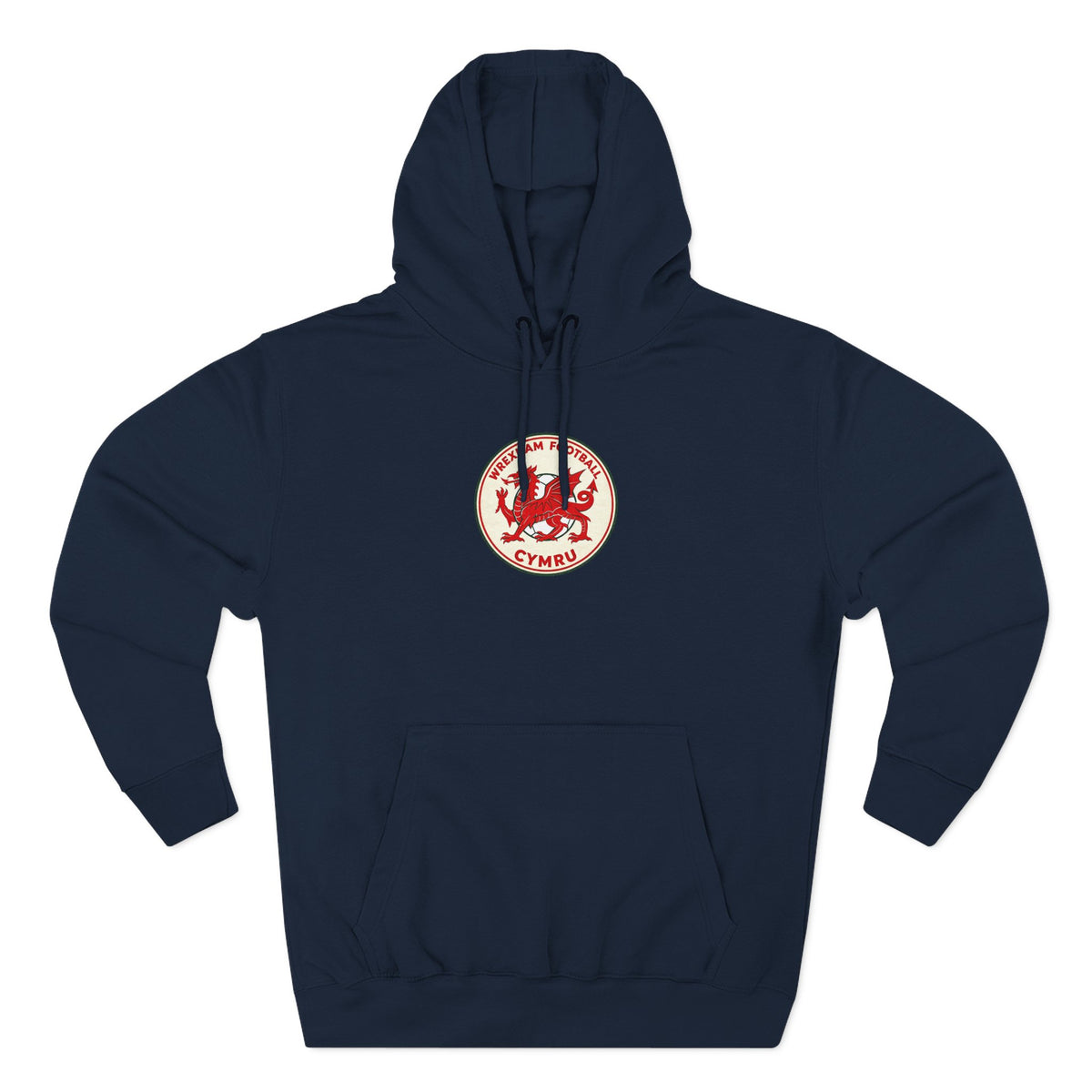 Welsh Red Dragon Emblem Hoodie — Cymru Crest Fleece Pullover
